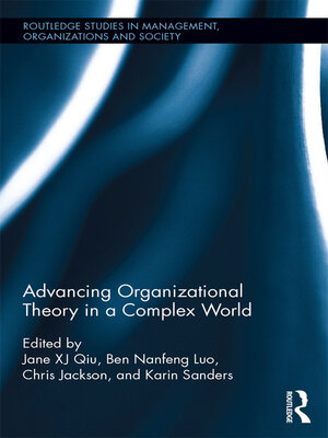 cover image of Advancing Organizational Theory in a Complex World
